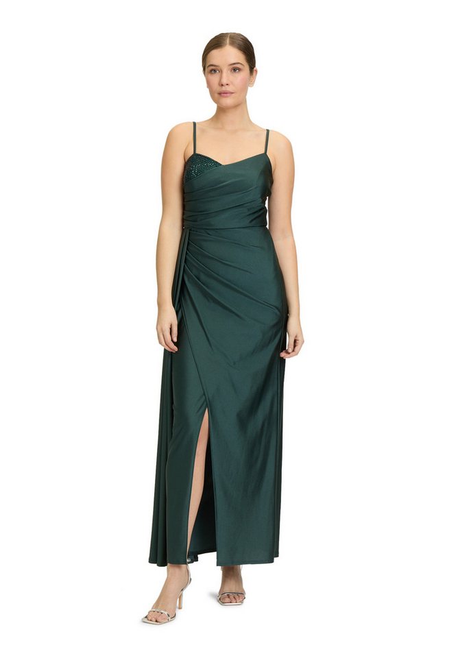 Vera Mont Abendkleid Vera Mont Abendkleid mit Schmucksteinen Raffung von Vera Mont