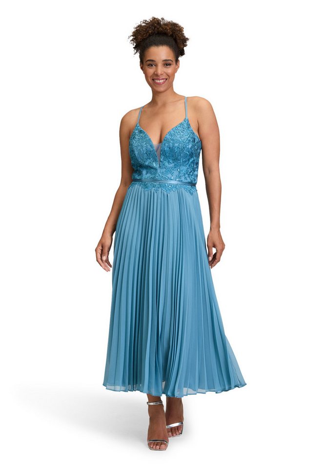 Vera Mont Abendkleid Damen mit Stickerei Plissee von Vera Mont