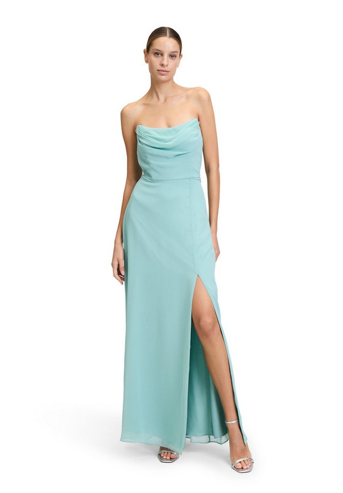 Vera Mont Abendkleid Damen mit Wasserfallausschnitt Schlitz von Vera Mont