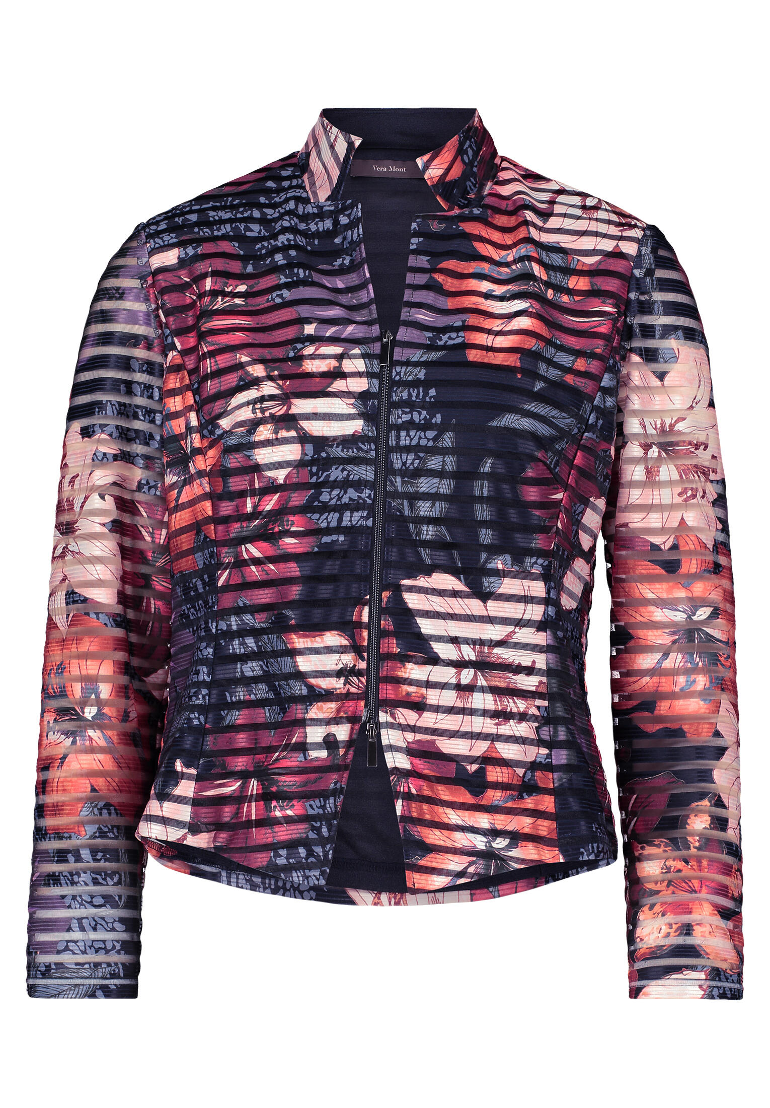 Vera Mont - Blazer-Jacke dark blue/dark red - Gr. - 44 von Vera Mont