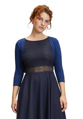 Vera Mont Damen Bolero-Jacke figurbetont Festival Blue,34 von Vera Mont