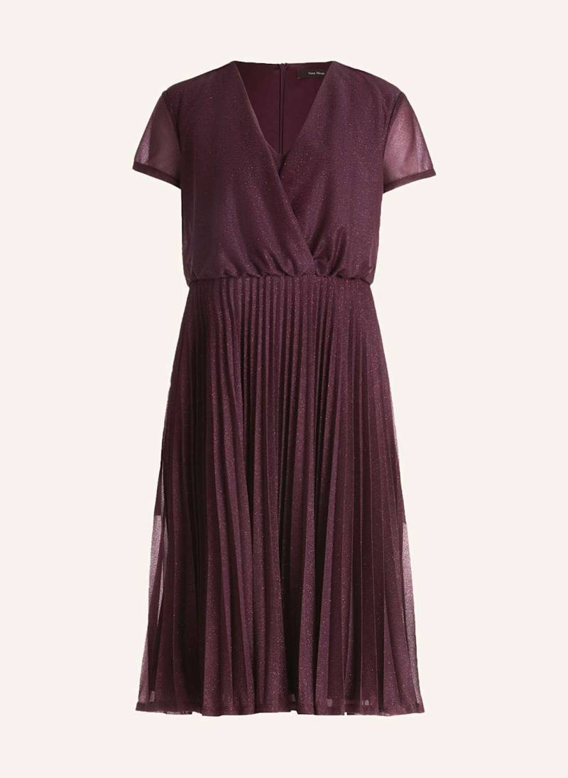 Vera Mont Cocktailkleid Mit Glitzergarn Und Plissee rot von Vera Mont