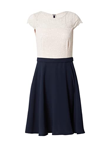 Vera Mont Damen Cocktailkleid mit Spitze Patch Blue/Rosé,36 von Vera Mont