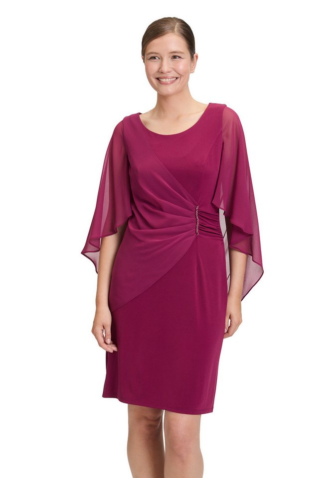 Vera Mont Cocktailkleid Damen Cocktailkleid mit Raffung Materialmix von Vera Mont