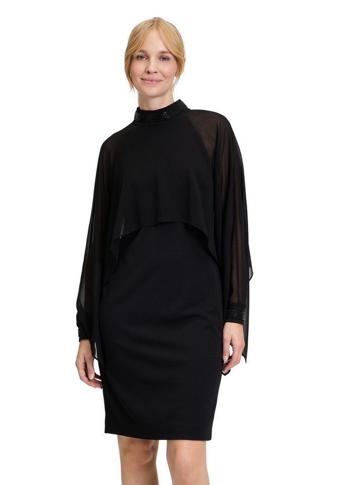 Vera Mont Cocktailkleid Damen Cocktailkleid mit Stehkragen Materialmix von Vera Mont
