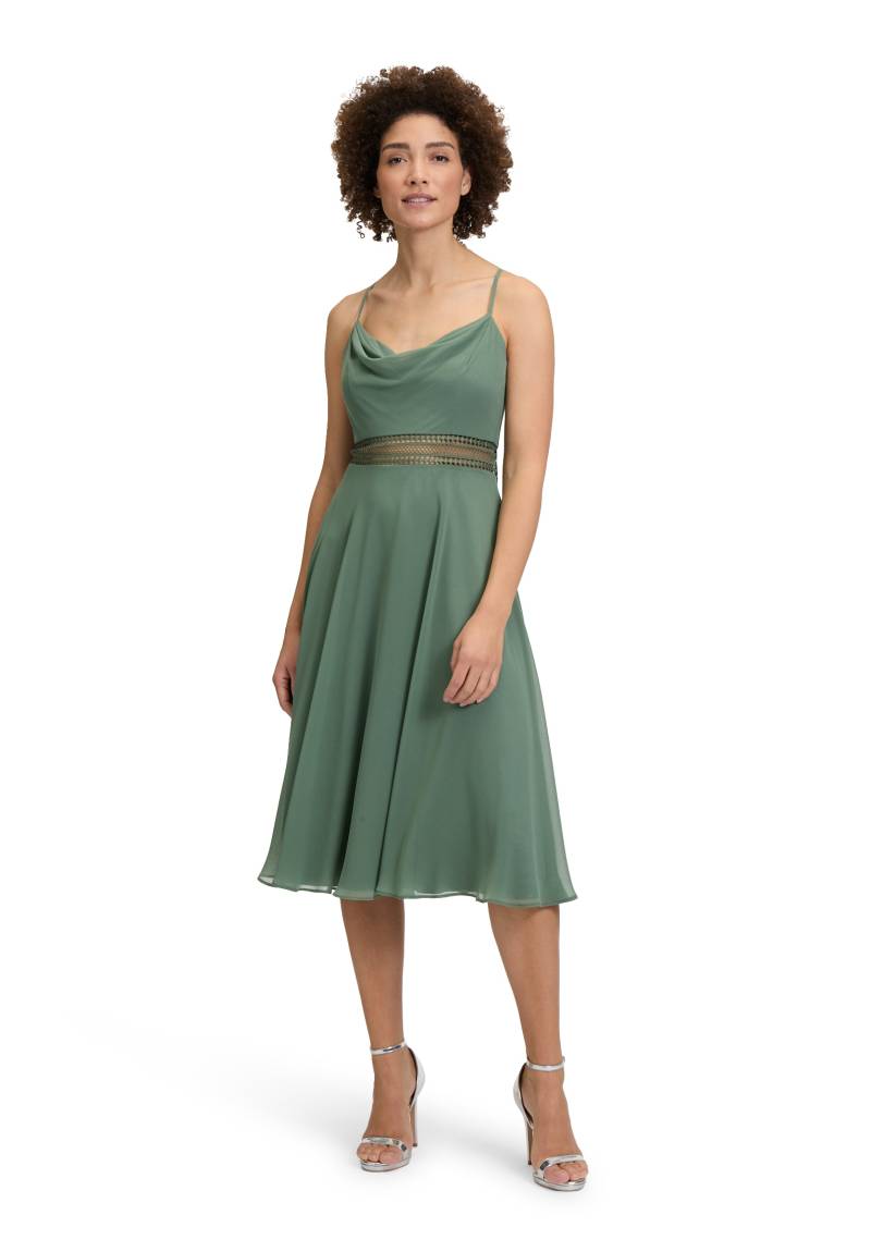 Vera Mont Cocktailkleid "Damen Cocktailkleid mit Wasserfallausschnitt" Ohne Tasche Stickerei von Vera Mont