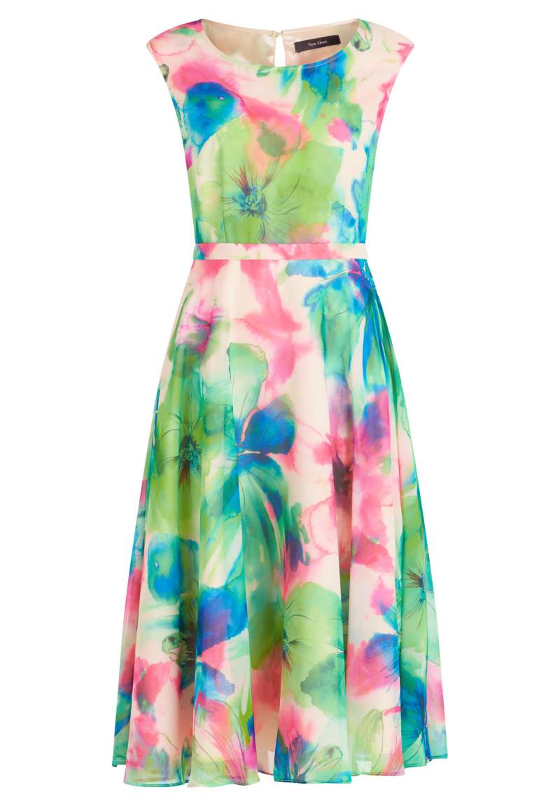 Vera Mont - Cocktailkleid dark green/pink - Gr. - 38 von Vera Mont