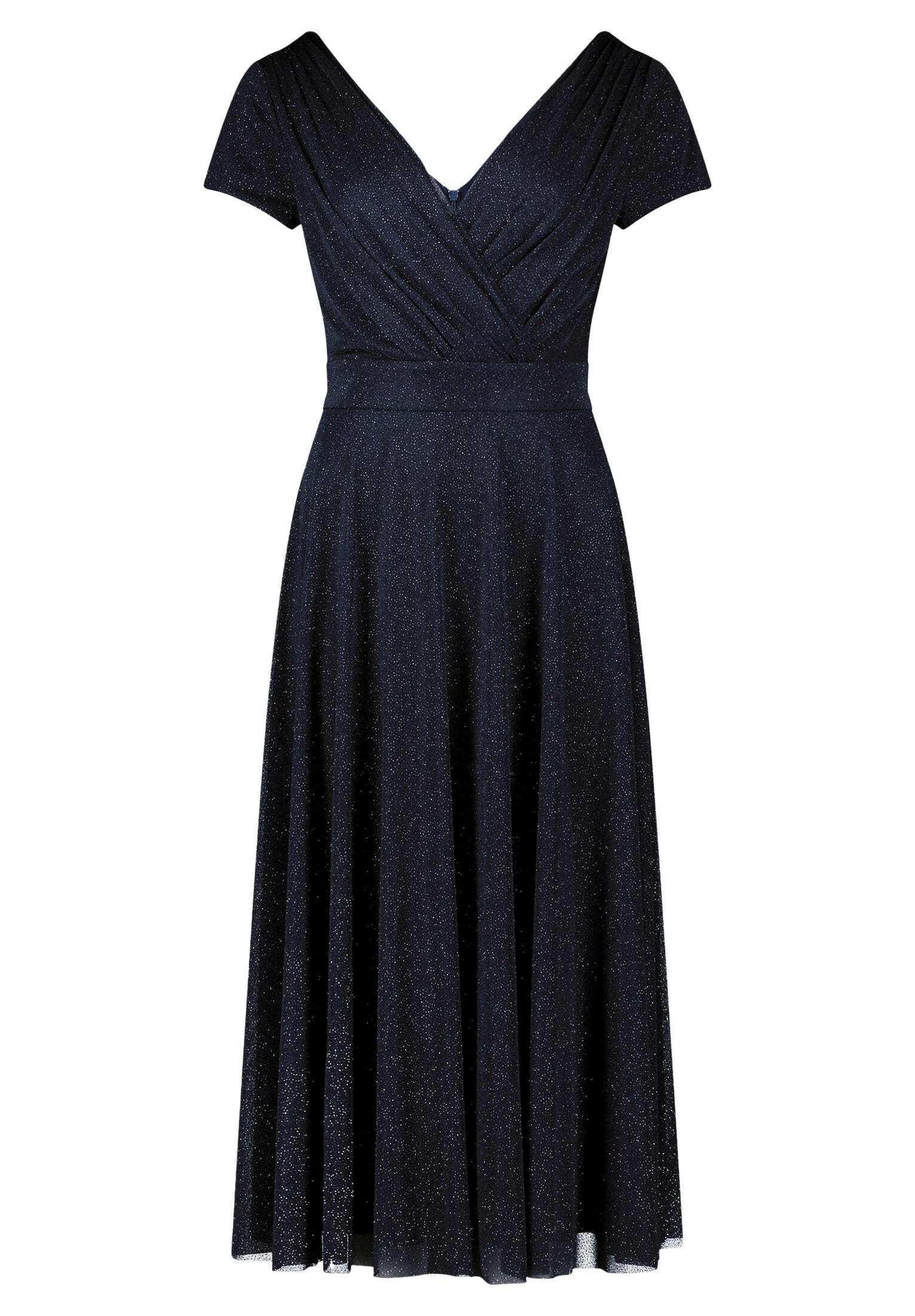 Vera Mont - Cocktailkleid dunkelblau/grau - Gr. - 48 von Vera Mont
