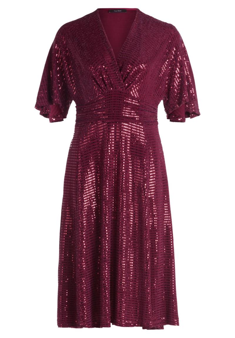 Vera Mont - Cocktailkleid rot/grau - Gr. - 44 von Vera Mont