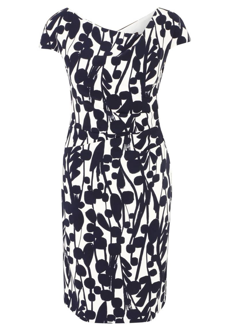 Vera Mont - Cocktailkleid weiß/dunkelblau - Gr. - 42 von Vera Mont