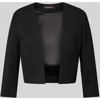 Vera Mont Cropped Cocktailjacke mit offener Vorderseite in Black, Größe 36 von Vera Mont