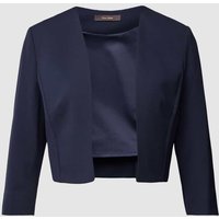 Vera Mont Cropped Cocktailjacke mit offener Vorderseite in Marine, Größe 44 von Vera Mont