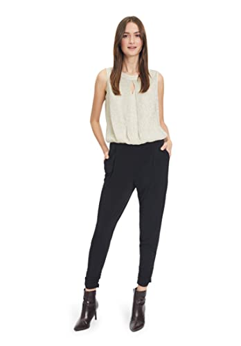 Vera Mont Damen Jumpsuit mit Cut-Outs Patch Gold/Black,34 von Vera Mont