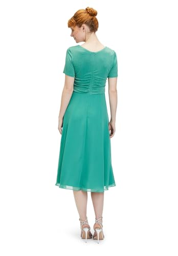 Vera Mont Damen Cocktailkleid im Glitzer-Look Patch Green/Green,42 von Vera Mont