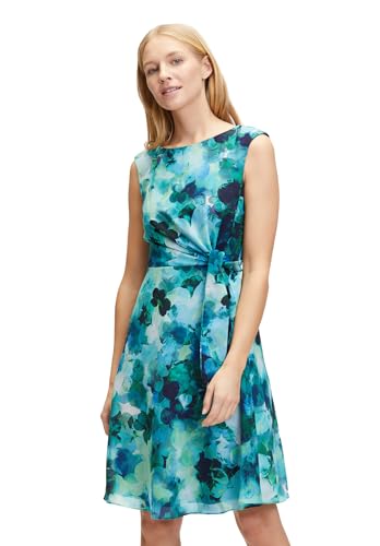 Vera Mont Damen 0293/4800 Kleid, Khaki/Blau, 46 EU von Vera Mont