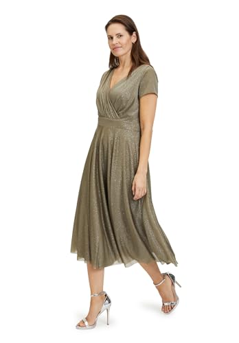 Vera Mont Damen 4876/4112 Kleid, Khaki/Silver, 38 von Vera Mont