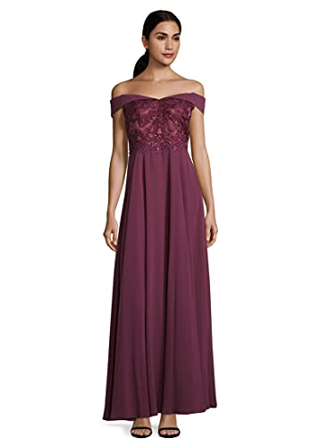 Vera Mont Damen 8046/4000 Partykleid, Rot (Shiny Bordeaux 6331), (Herstellergröße: 34) von Vera Mont