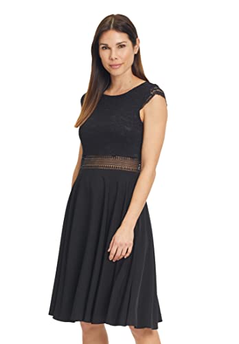 Vera Mont Damen Abendkleid mit Spitze Schwarz,38 von Vera Mont