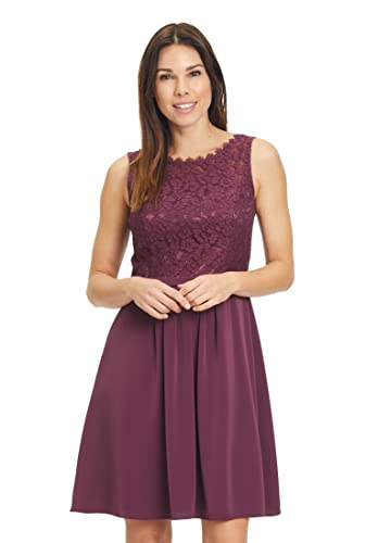 Vera Mont Damen 8636/4514 Kleid, Shiny Bordeaux, 38 von Vera Mont