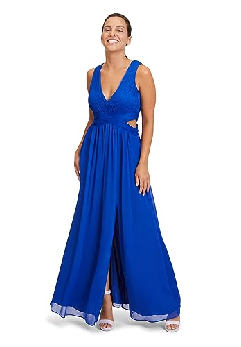 Vera Mont Damen Abendkleid mit Cut-Outs Jewel Blue,34 von Vera Mont