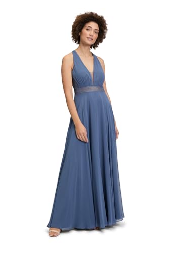 Vera Mont Damen Abendkleid mit Spitze Blue Stone,40 von Vera Mont