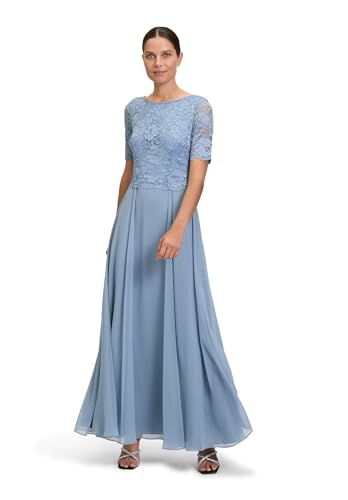 Vera Mont Damen Abendkleid mit Spitze Light Steel Blue,38 von Vera Mont