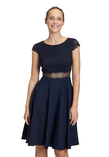 Vera Mont Damen Abendkleid mit Spitze 44, Night Sky von Vera Mont