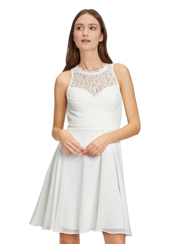 Vera Mont Damen Abendkleid mit Spitze Rohweiß,36 von Vera Mont