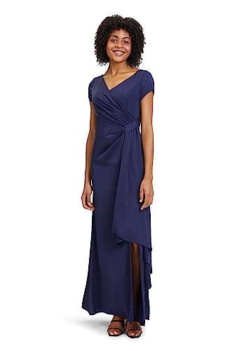 Vera Mont Damen Abendkleid mit Volant dunkelblau,40 von Vera Mont