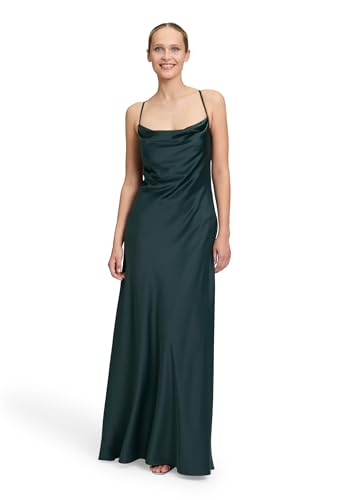 Vera Mont Damen Abendkleid mit Wasserfallausschnitt 40, Dusty Slate von Vera Mont