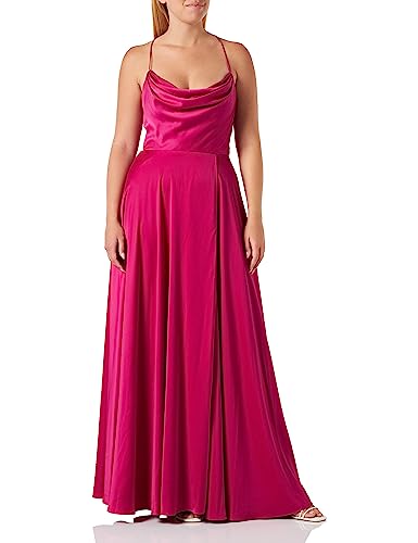 Vera Mont Damen Abendkleid mit Wasserfallausschnitt Classic Pink,38 von Vera Mont