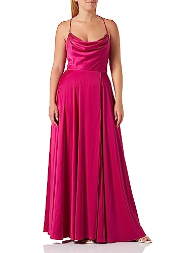 Vera Mont Damen Abendkleid mit Wasserfallausschnitt Classic Pink,42 von Vera Mont