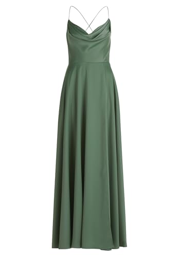 Vera Mont Damen Abendkleid mit Wasserfallausschnitt Light Aventurine,44 von Vera Mont