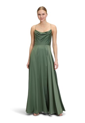Vera Mont Damen Abendkleid mit Wasserfallausschnitt Light Aventurine,46 von Vera Mont