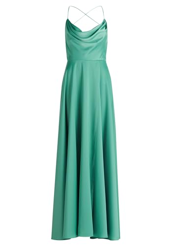 Vera Mont Damen Abendkleid mit Wasserfallausschnitt Light Green,32 von Vera Mont