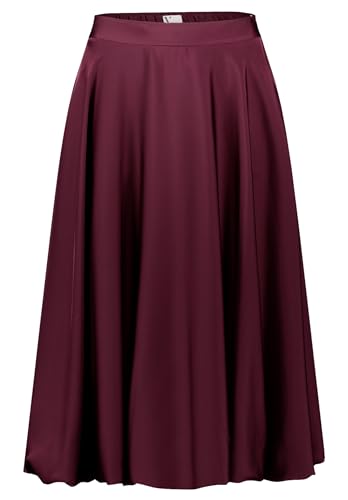 Vera Mont Damen Ballonrock mit elastischem Bund 42, Deep Dahlia von Vera Mont