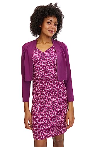 Vera Mont Damen Blazer-Jacke ohne Verschluss Real Purple,44 von Vera Mont