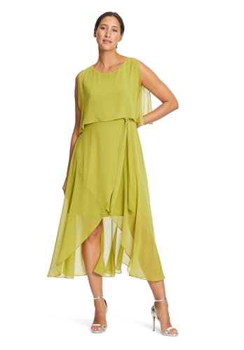 Vera Mont Damen Chiffonkleid ohne Arm Peridot Green,38 von Vera Mont