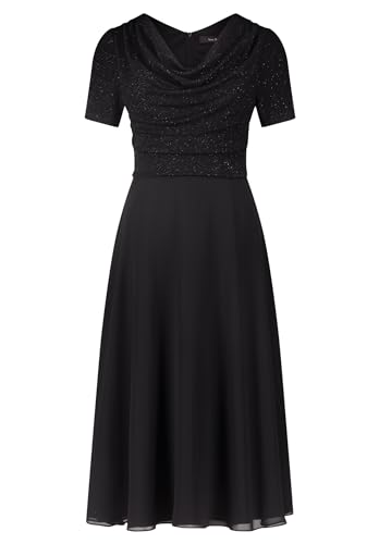 Vera Mont Damen Cocktailkleid im Glitzer-Look Patch Black/Black,48 von Vera Mont