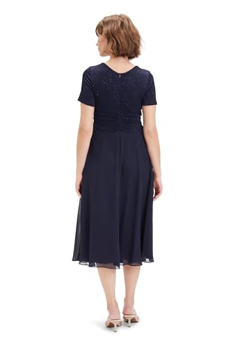 Vera Mont Damen Cocktailkleid im Glitzer-Look Patch Dark Blue/Dark Blue,36 von Vera Mont