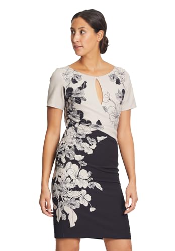 Vera Mont Damen Cocktailkleid mit Blumenprint Black-Nature,40 von Vera Mont