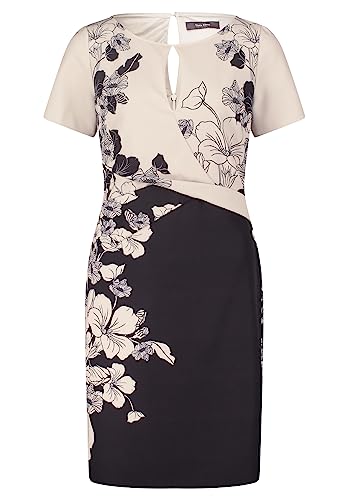 Vera Mont Damen Cocktailkleid mit Blumenprint Black-Nature,42 von Vera Mont