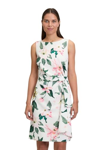 Vera Mont Damen Cocktailkleid mit Blumenprint 38, Cream/Rosé von Vera Mont