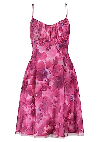 Vera Mont Damen Cocktailkleid mit Blumenprint Pink/Rosa,34 von Vera Mont