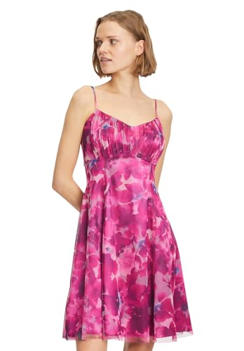 Vera Mont Damen Cocktailkleid mit Blumenprint Pink/Rosa,34 von Vera Mont