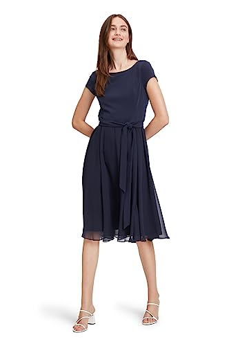 Vera Mont Damen Cocktailkleid mit Gürtel Patch Dark Blue/Dark Blue,42 von Vera Mont