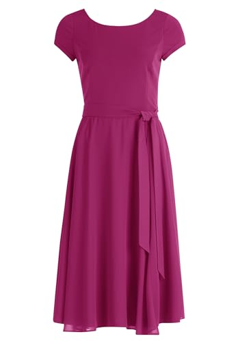 Vera Mont Damen Cocktailkleid mit Gürtel Patch Pink/Pink,42 von Vera Mont