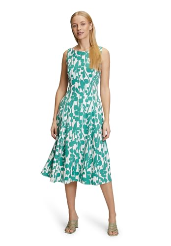 Vera Mont Damen Cocktailkleid mit Print 38, Cream/Green von Vera Mont