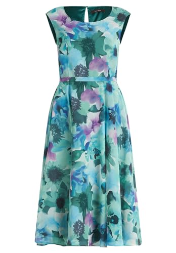 Vera Mont Damen Cocktailkleid mit Print Emerald/Green,44 von Vera Mont