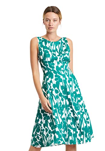 Vera Mont Vera Mont Damen 4707/4083 Kleid, Green/Cream, 36 von Vera Mont